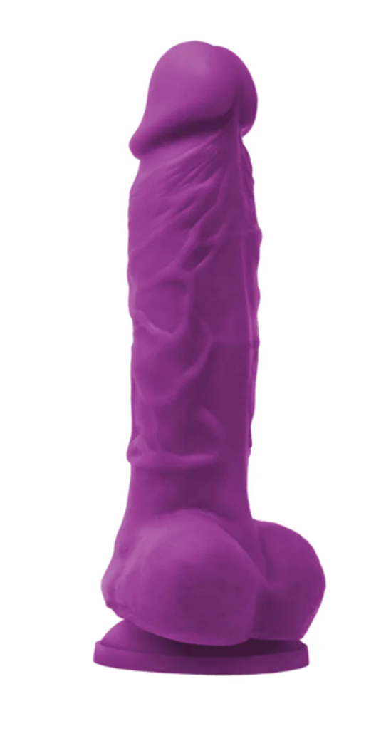 Colours Pleasures 5 in. Vibrating Dildo Purple